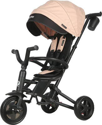 Трехколесный велосипед с ручкой QPlay Nova / 649366 (бежевый)