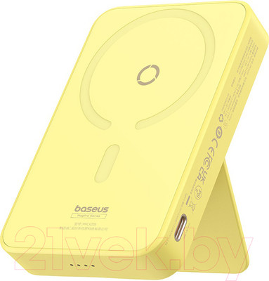 Портативное зарядное устройство Baseus MagPro Magnetic Bracket 5000mAh / 663200554A (желтый)
