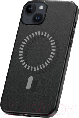 Чехол-накладка Baseus Fauxther для iPhone 15 / 660152094A (черный)