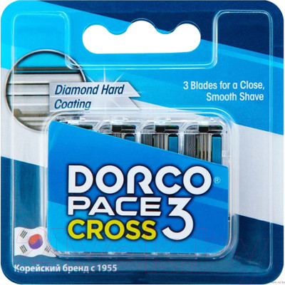 Набор сменных кассет Dorco Для Pace 3 Cross (4шт)