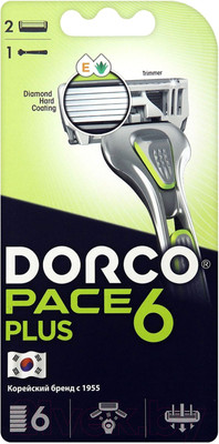 Бритвенный станок Dorco Pace 6 Plus SXA5002 (+ 2 сменные кассеты)