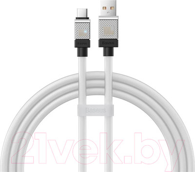 Кабель Baseus CoolPlay Series CB000046 USB to Type-C / 662802352B (1м, белый)
