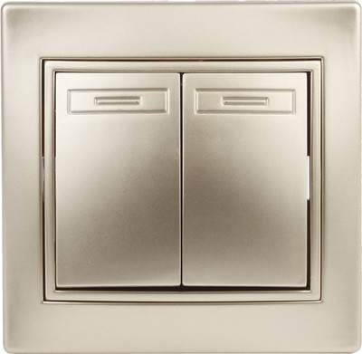 Выключатель INTRO Plano 1-107-04 / Б0053808 (шампань)