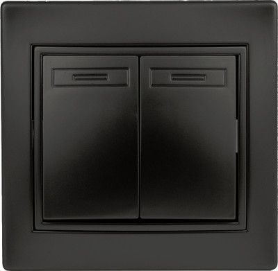 Выключатель INTRO Plano 1-107-05 / Б0053810 (антрацит)