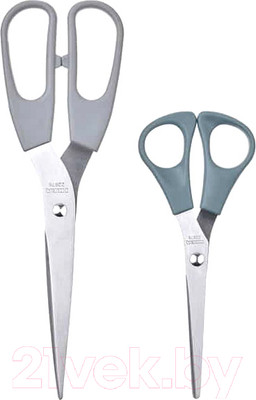 Набор ножниц кухонных Ikea Свэрдфикс 605.634.31 (2шт, серый/серый бирюзовый)