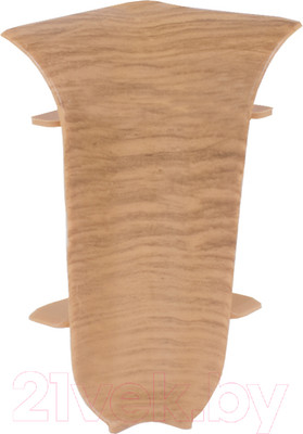 Уголок для плинтуса LinePlast ПВХ 58мм L012 (2шт, дуб рустик, внутренний, флоупак)