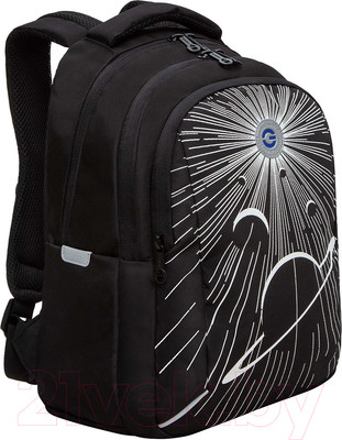 Школьный рюкзак Grizzly RB-452-2 (черный)