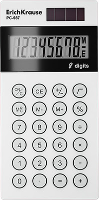 Калькулятор Erich Krause PC-987 Classic / 62009 (белый)