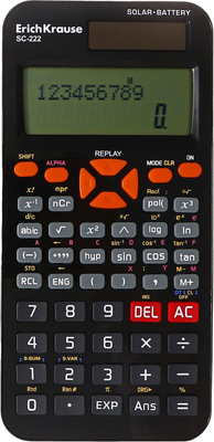 Калькулятор Erich Krause SC-222 Classic / 62005 (черный)