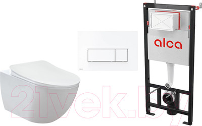 Унитаз подвесной Creavit Free FE322-11CB00E-0000+KC0903.02.0000E+AM101/1120+M570