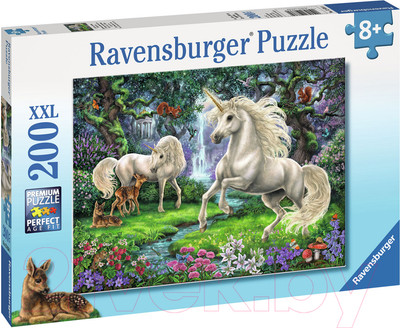 Пазл Ravensburger XXL Сад единорогов / 12838 (200эл)