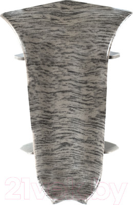 Уголок для плинтуса LinePlast ПВХ 58мм L060-В/2 (2шт, дуб пепельный, внутренний, флоупак)