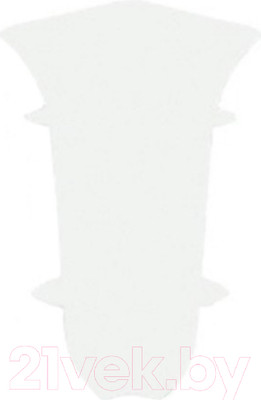 Уголок для плинтуса LinePlast ПВХ 58мм L045-В/2 (2шт, белый, внутренний, флоупак)