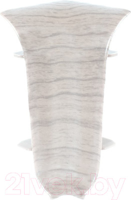 Уголок для плинтуса LinePlast ПВХ 58мм L046-В/2 (2шт, ясень светлый, внутренний, флоупак)