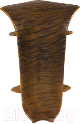 Уголок для плинтуса LinePlast ПВХ 58мм L057-В/2 (2шт, дуб престиж, внутренний, флоупак)