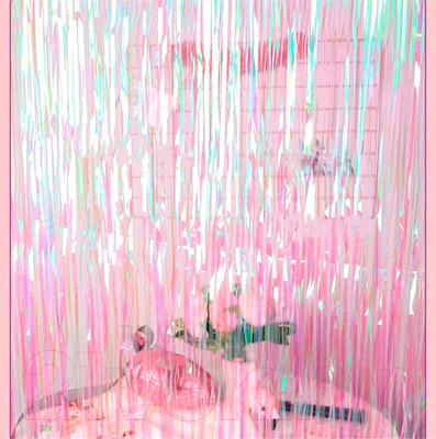 Штора для праздника Sundays Party 128600446A (1x2м, розовый)