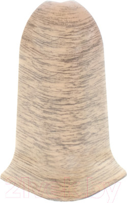 Уголок для плинтуса LinePlast ПВХ 58мм L053/3 (2шт, дуб линбург, внешний, флоупак)