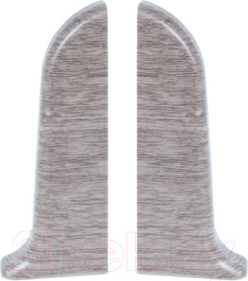 Заглушка для плинтуса LinePlast ПВХ 58мм L001-ЗЛ/4 (2шт, африканское дерево, флоупак)