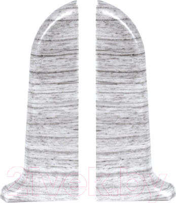 Заглушка для плинтуса LinePlast ПВХ 58мм L007-ЗЛ/4 (2шт, ясень шимо светлый, флоупак)