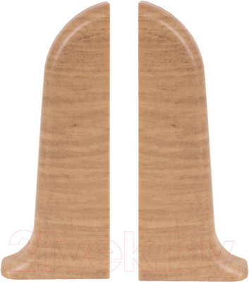 Заглушка для плинтуса LinePlast ПВХ 58мм L012-ЗЛ/4 (2шт, дуб рустик, флоупак)