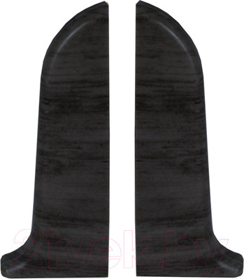 Заглушка для плинтуса LinePlast ПВХ 58мм L025-ЗЛ/4 (2шт, венге темный, флоупак)