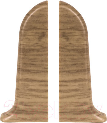 Заглушка для плинтуса LinePlast ПВХ 58мм L033-ЗЛ/4 (2шт, дуб анданте, флоупак)