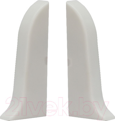 Заглушка для плинтуса LinePlast ПВХ 58мм L045-ЗЛ/4 (2шт, белый, флоупак)