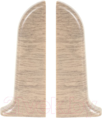 Заглушка для плинтуса LinePlast ПВХ 58мм L053-ЗЛ/4 (2шт, дуб линбург, флоупак)