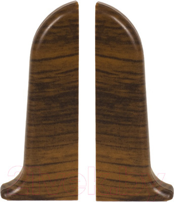 Заглушка для плинтуса LinePlast ПВХ 58мм L057-ЗЛ/4 (2шт, дуб престиж, флоупак)