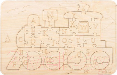 Развивающая игра Mega Toys Вкладыш Локомотив / А03028