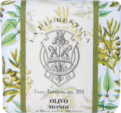 Мыло твердое La Florentina С маслами оливы и монои (106г)
