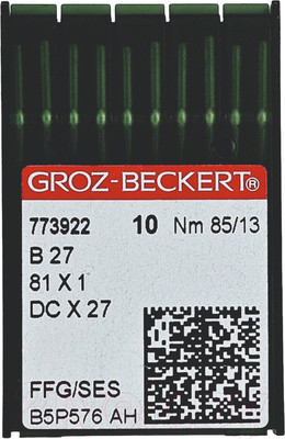 Набор игл для промышленной швейной машины Groz-Beckert DCx27 85 SES GB-10 (для трикотажа)