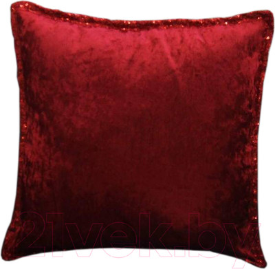 Наволочка декоративная Sofi de Marko Клаудия 45х45 / Нав-К09-45х45 (бордовый)