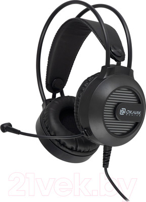Наушники-гарнитура Оклик HS-L300G (черный)