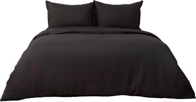 Комплект постельного белья Siberia Home Сэнди 1.6 / Сиб-1.6-Сэн-чр (черный)
