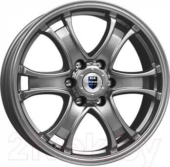Литой диск K&K Балеар 18x7.5" 6x139.7мм DIA 106.1мм ET 25мм Дарк платинум