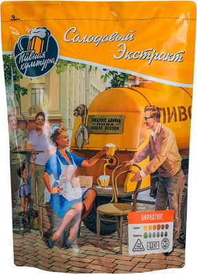 Солодовый экстракт Пивная Культура Бархатное (2.2кг)