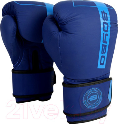Боксерские перчатки BoyBo Fusion BG-092 (16oz, темно-синий/синий)