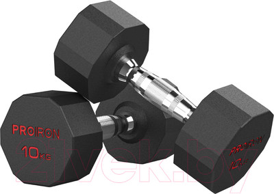 Набор гантелей Proiron Обрезиненные / Г2100ОБР (2шт)