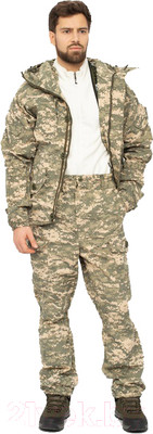 Костюм для охоты и рыбалки Huntsman Горка 5 Летний Смесовая Рип-Стоп Светлый пиксель (р-р 56-58/182-188)