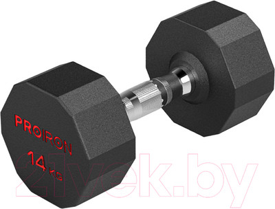 Гантель Proiron Обрезиненная / Г1140ОБР (14кг)