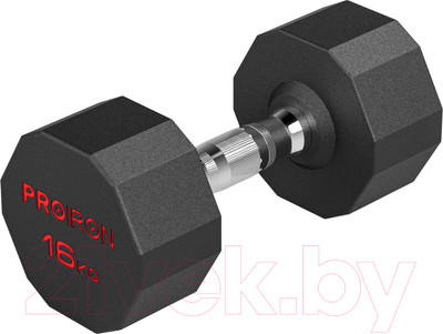 Гантель Proiron Обрезиненная / Г1160ОБР (16кг)