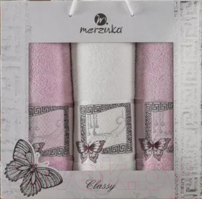 Набор полотенец Merzuka Classy / 11291 (3шт, в коробке, сиреневый)