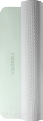 Коврик для йоги и фитнеса Proiron 1830x800x7 / К1887ТСЗ (серый/зеленый)