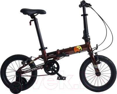 Детский велосипед Maxiscoo S007 Pro 2024 / MSC-007-1409P (бронзовый)