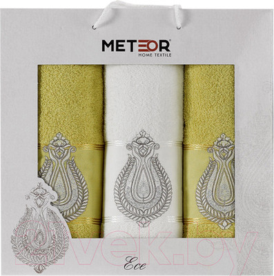 Набор полотенец METEOR Ece / 11246 (3шт, в коробке, светло-зеленый)