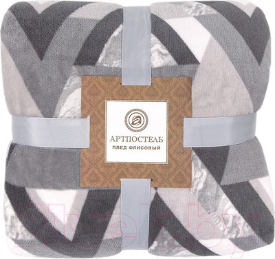 Плед АртПостель Клетка / 15-2/6 (150x200, серый/черный)