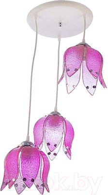 Люстра Aitin-Pro НСБ 01-3x60-101 / 90/3CA (белый/розовый)