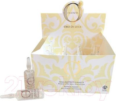 Флюид для волос Barex Восстанавливающий с протеинами шелка и семенем льна (12x15мл)