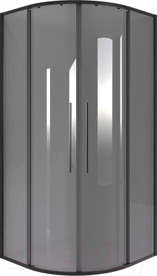 Душевой уголок Niagara NG-2826-34BLACK 90x90x195 (черный матовый/тонированное стекло)